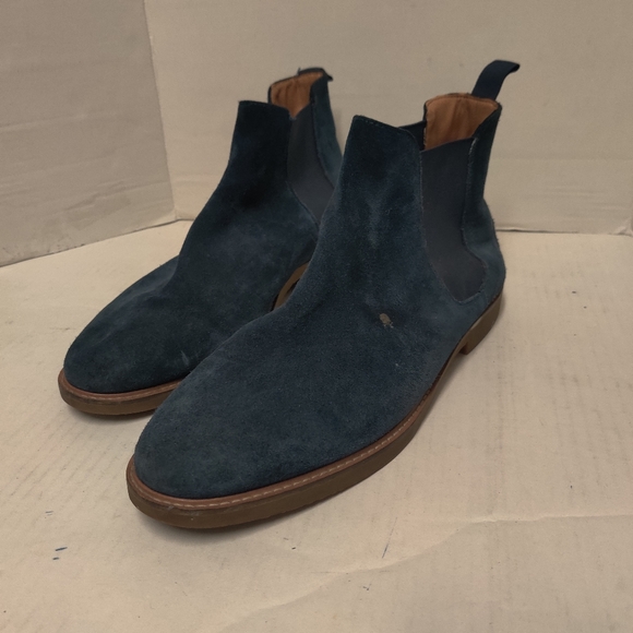 Steve Madden Chelsea boots sz 13 suede blue - Picture 2 of 7